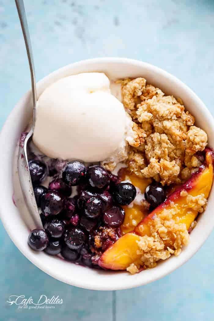 Mango Blueberry Crumble