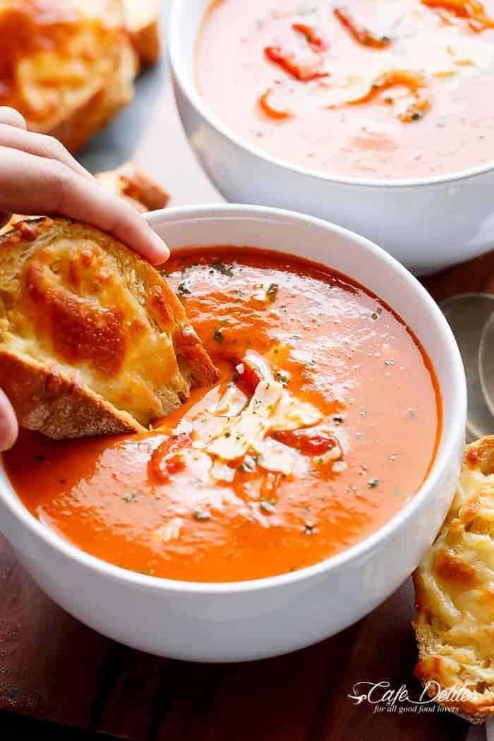 Creamy Roasted Tomato Basil Soup