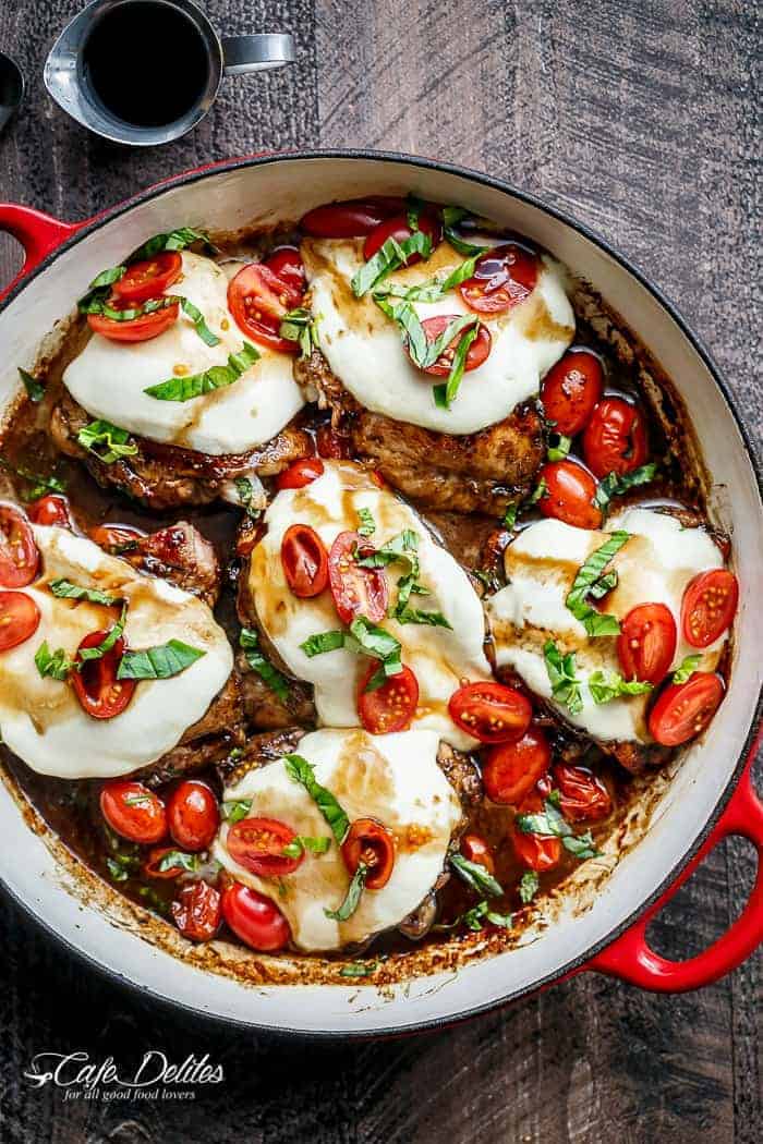 Balsamic Glazed Caprese Chicken