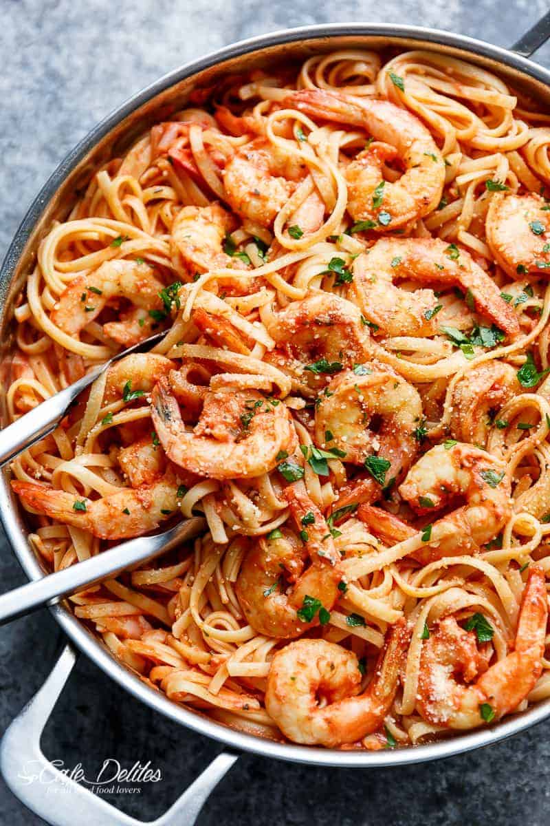 Creamy Tomato Garlic Butter Shrimp