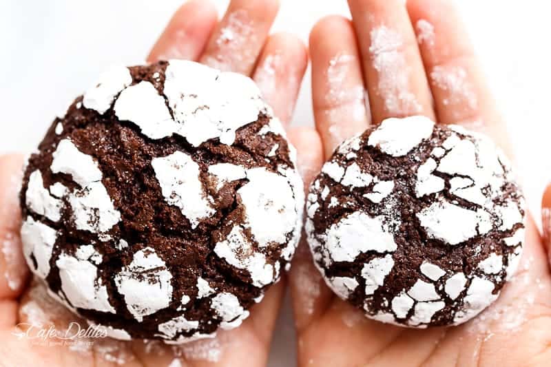 Best Fudgy Chocolate Crinkle Cookies