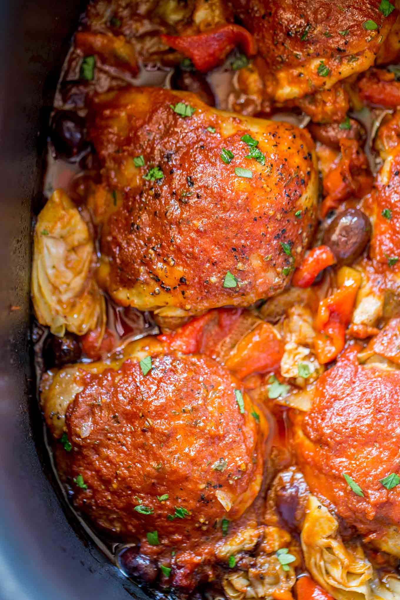 Slow Cooker Mediterranean Chicken