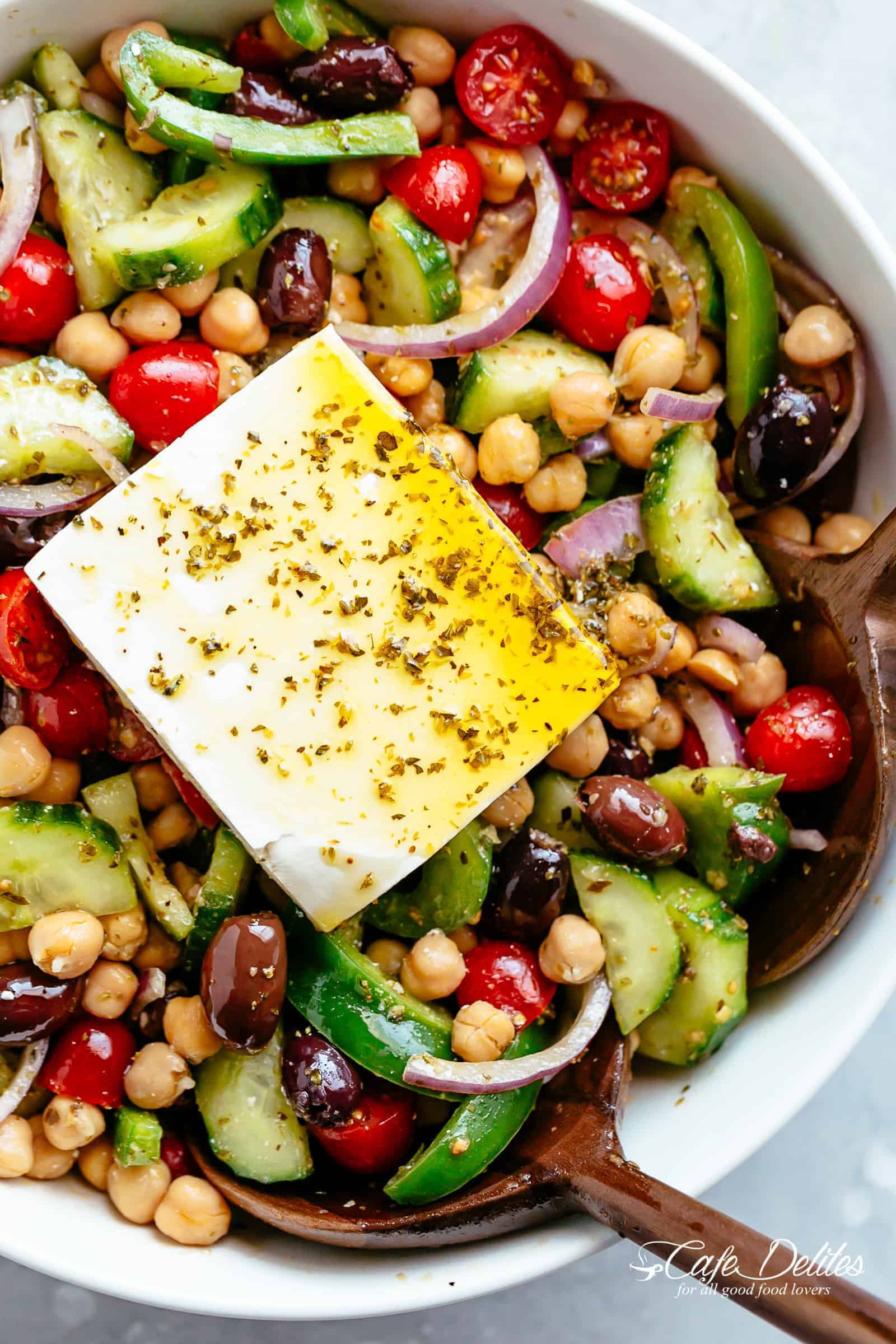 Chickpea Greek Salad
