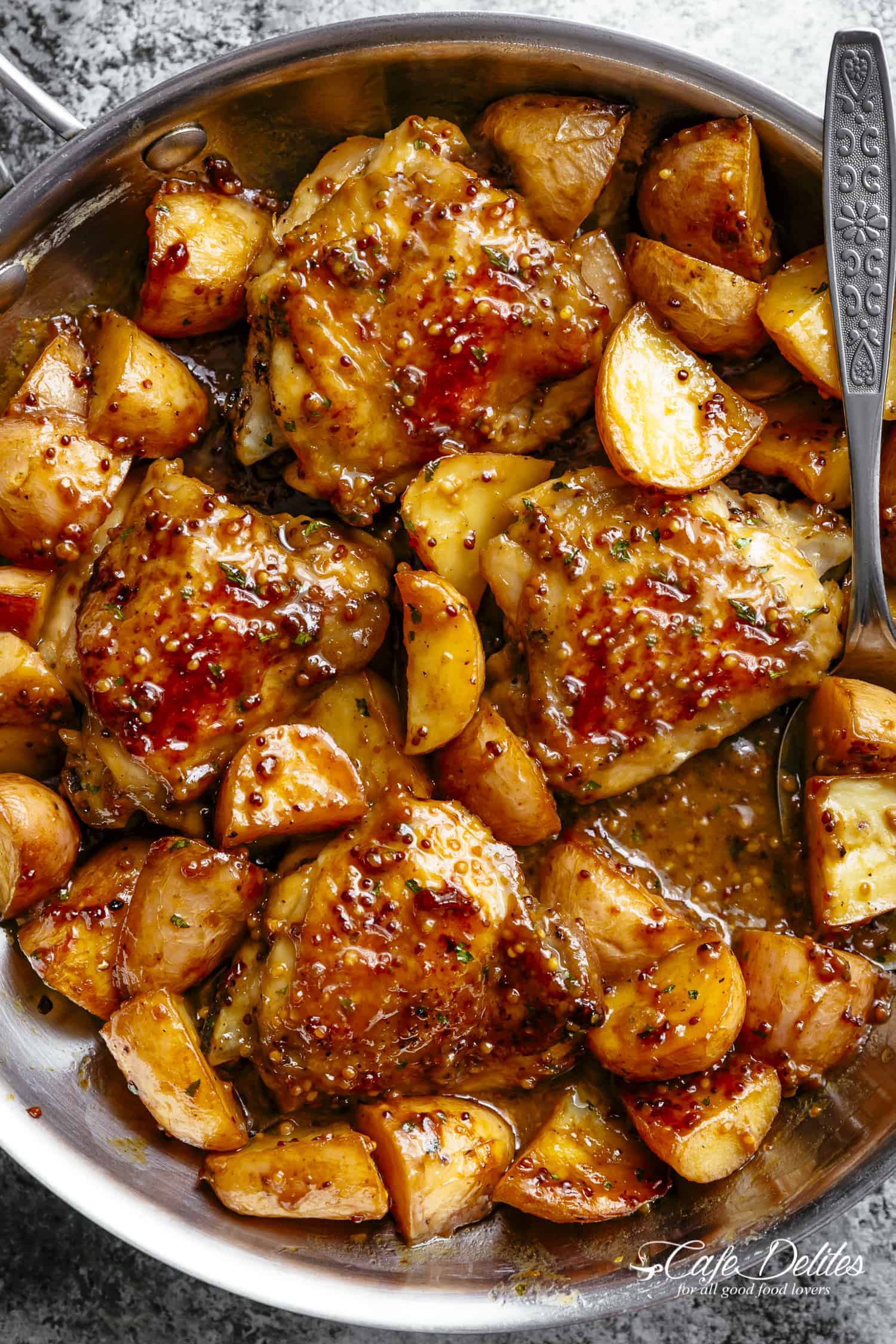 Honey Mustard Chicken & Potatoes (ONE PAN)