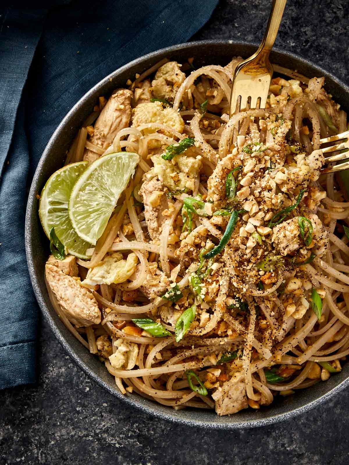 Pad Thai With Chicken & Tofu Recipe