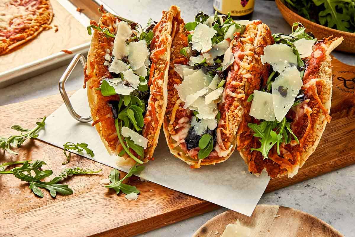 Chicken Parm Smashed Tacos Recipe