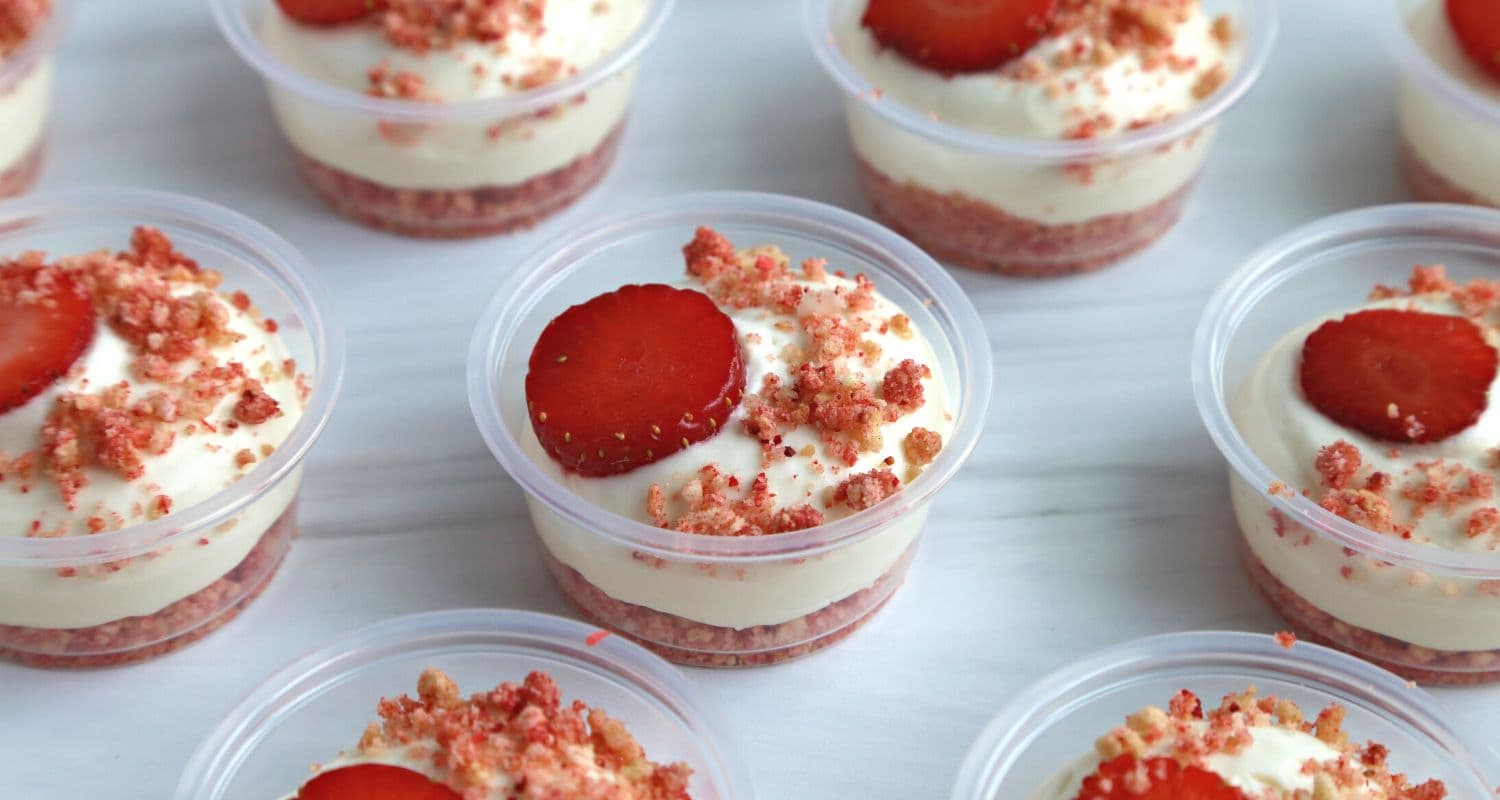 Strawberry Crunch Dessert Cups