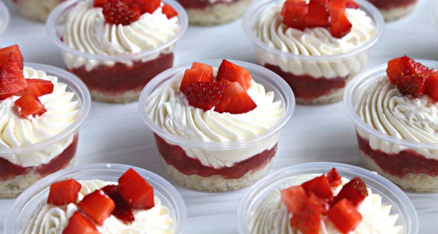 Strawberry Shortcake Dessert Cups