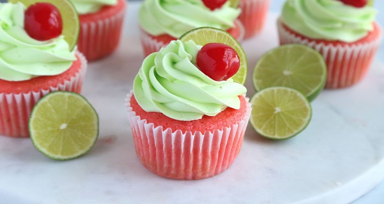 Cherry Lime Cupcakes