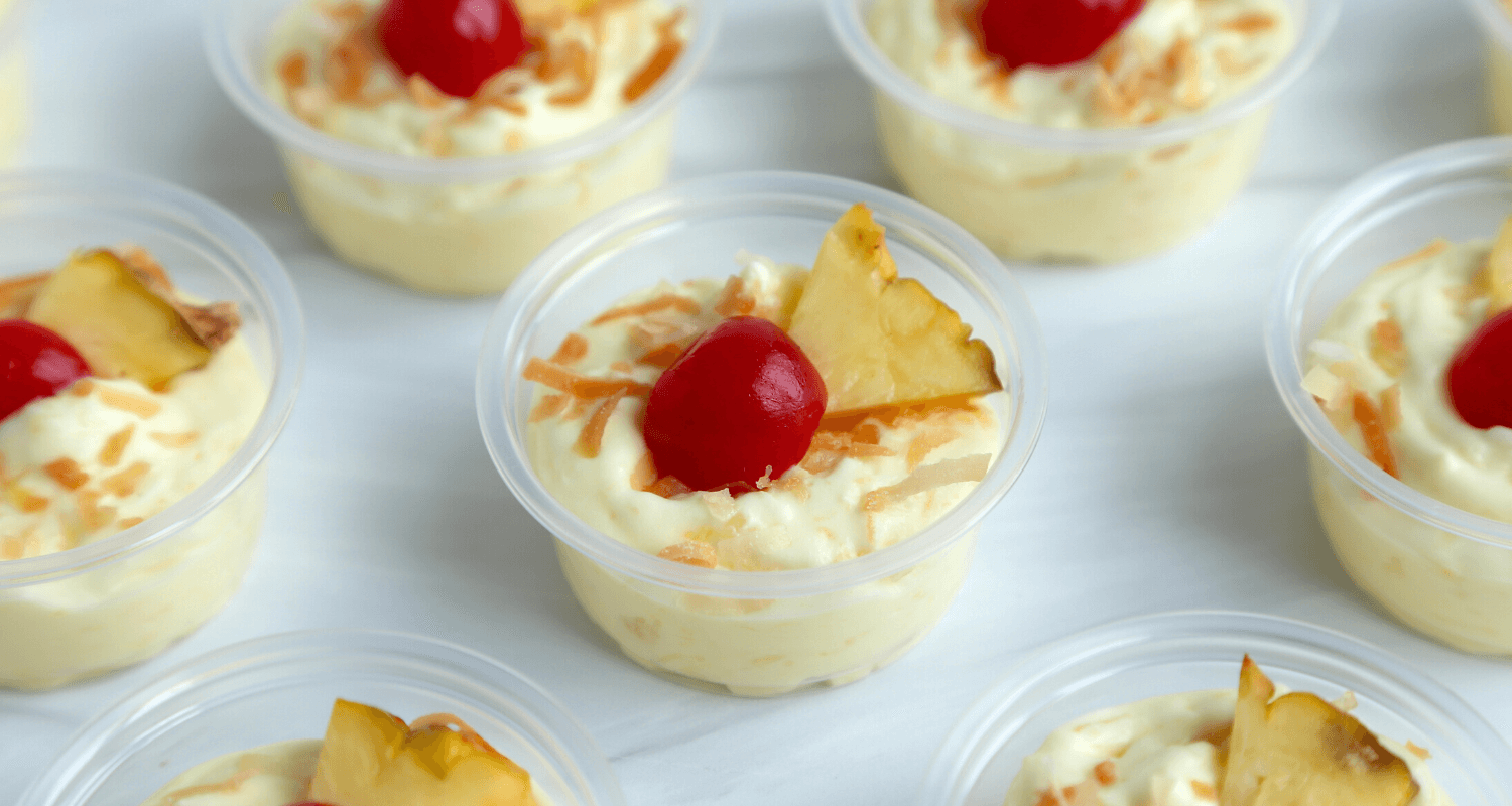 Pina Colada Dessert Shots