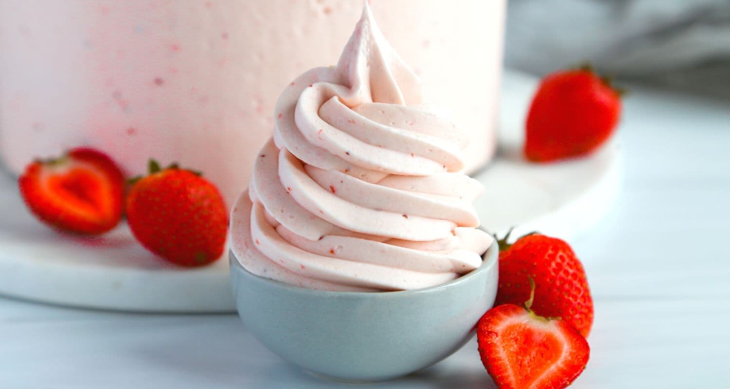 Strawberry Shortcut Swiss Meringue Buttercream