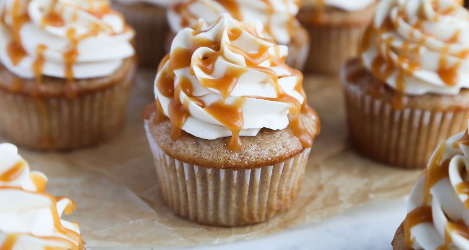 Caramel Apple Cupcakes