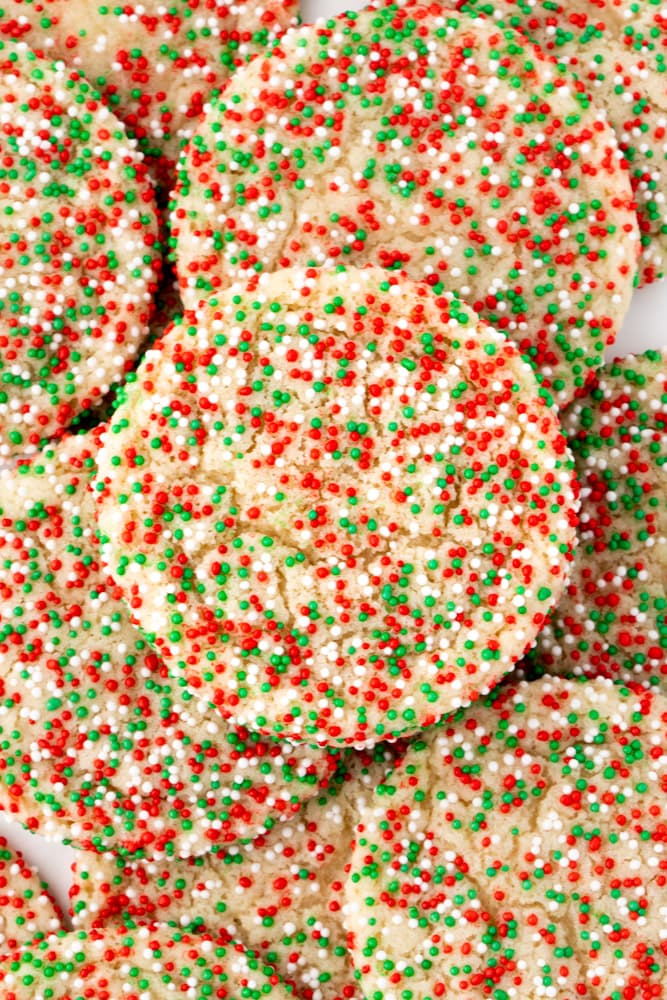 Christmas Sprinkle Cookies