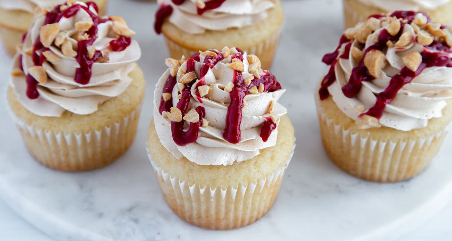 Peanut Butter and Jelly Cupcakes