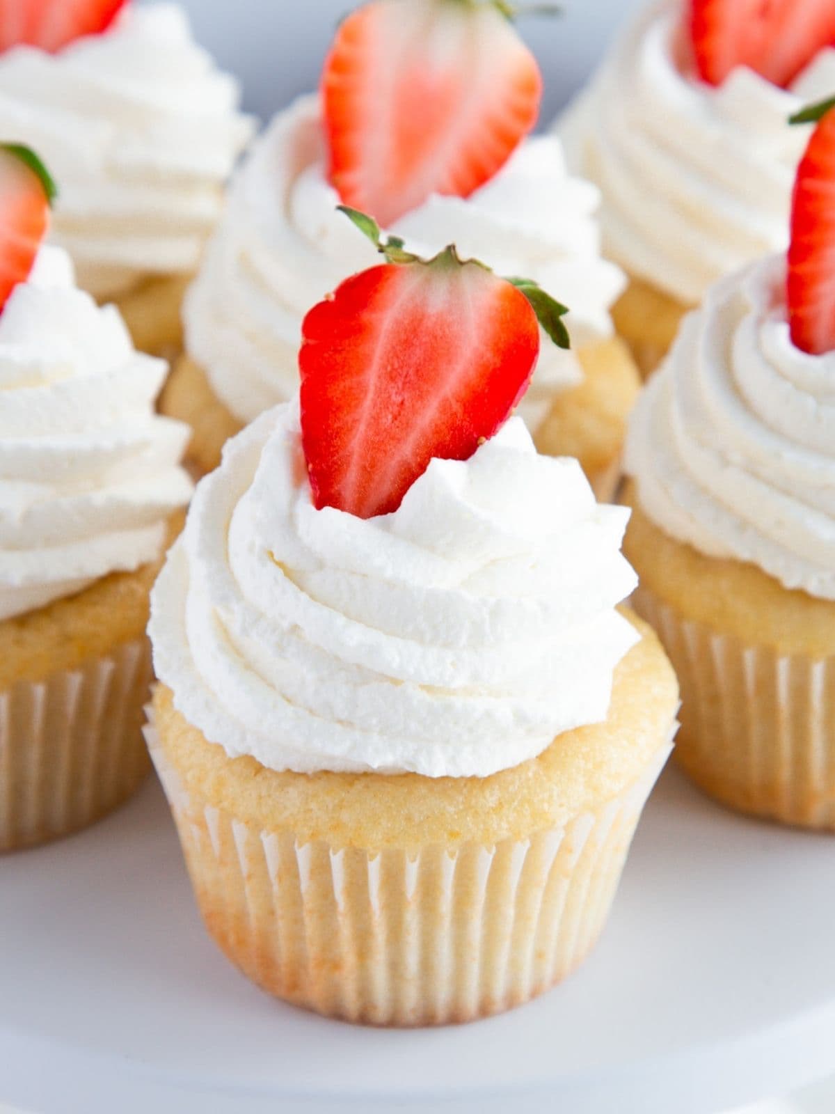 Strawberries and Cream Cupcakes
