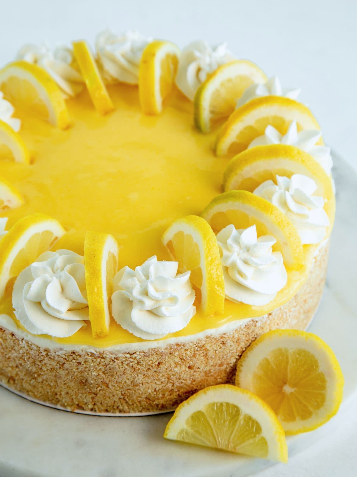 No Bake Lemon Cheesecake
