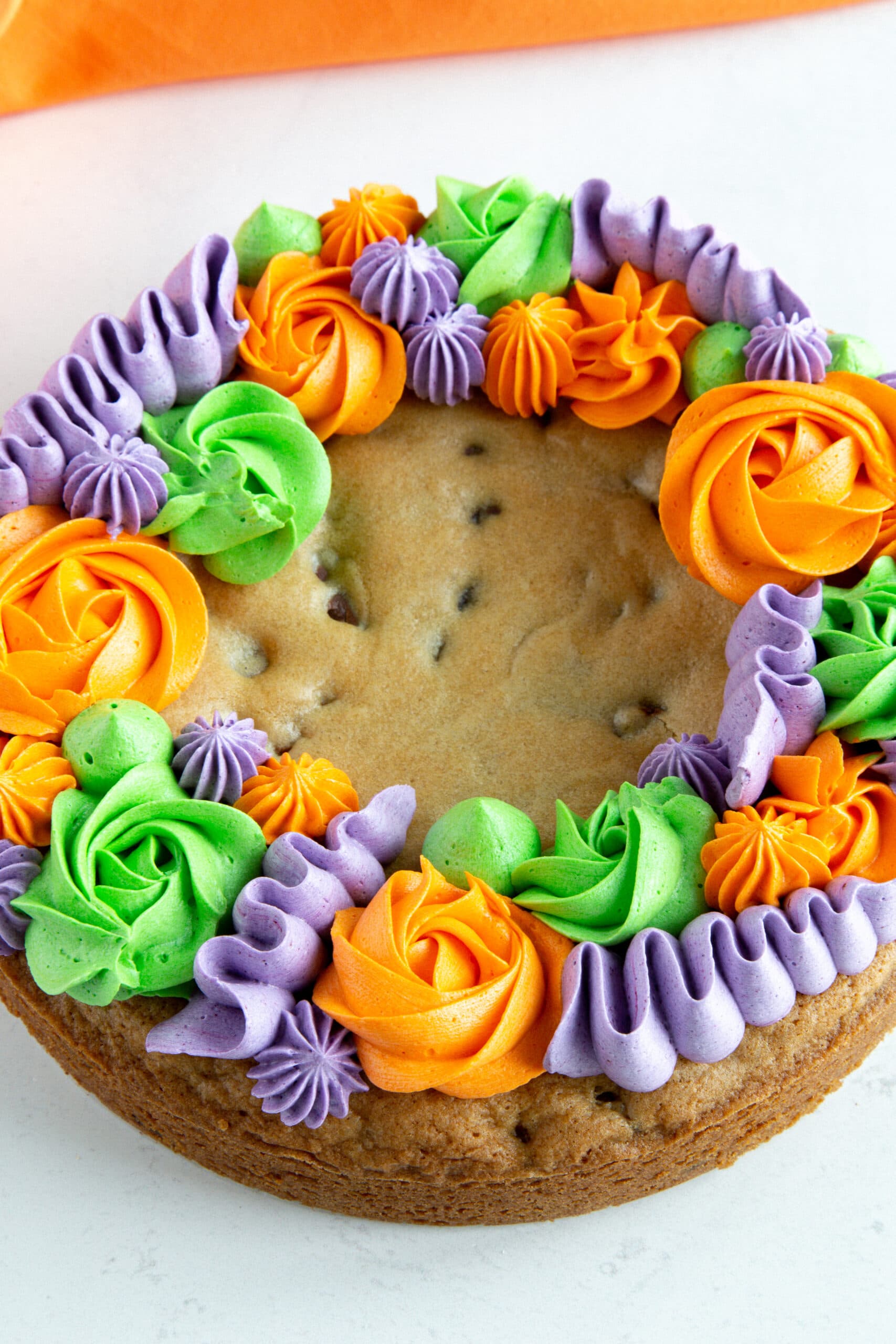 Halloween Chocolate Chip Cookie Cake