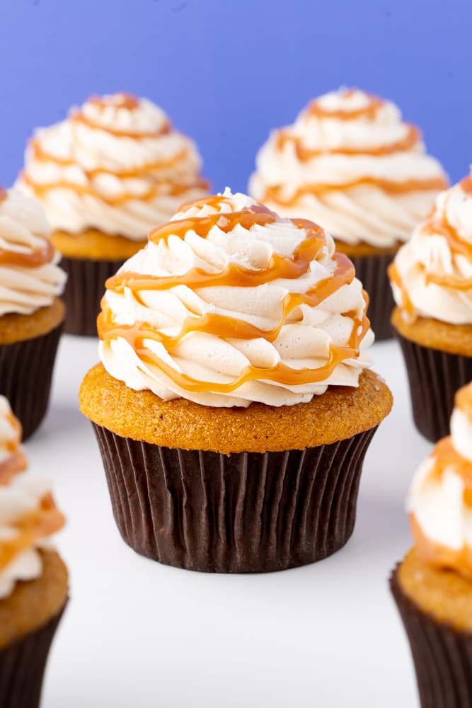 Salted Caramel Pumpkin Cupcakes