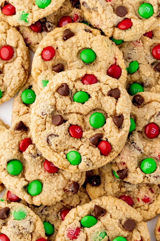 Holiday M&M Cookies