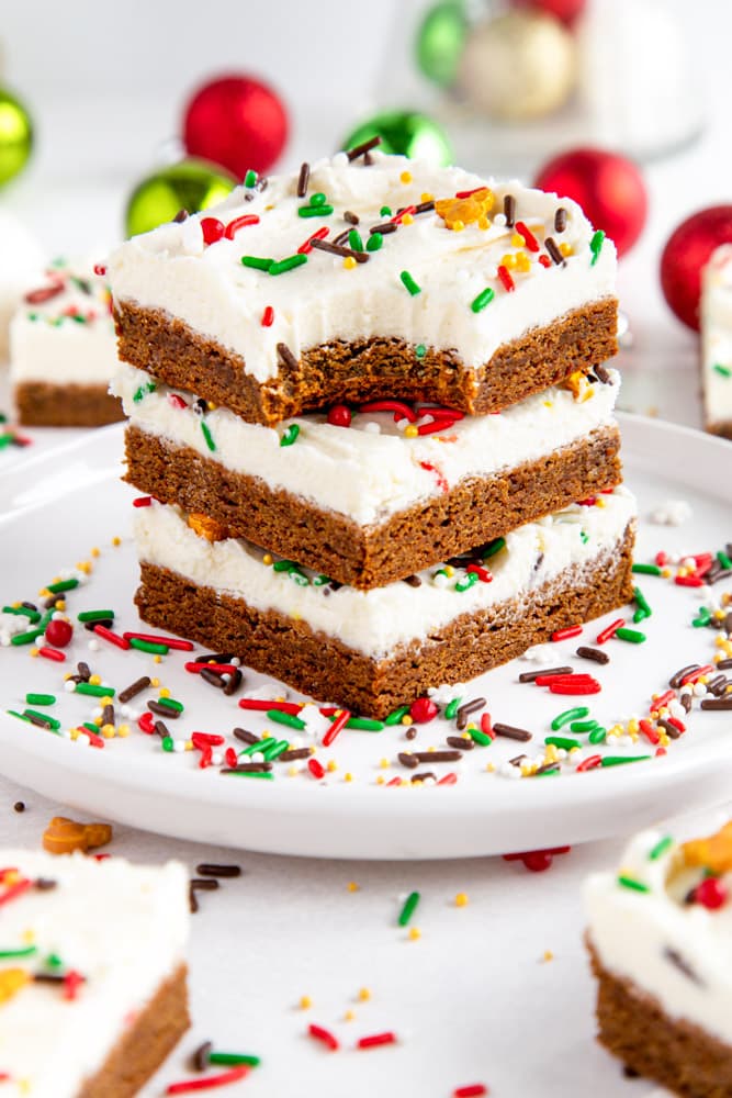 Gingerbread Cookie Bars