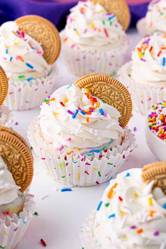 Funfetti Icebox Cupcakes