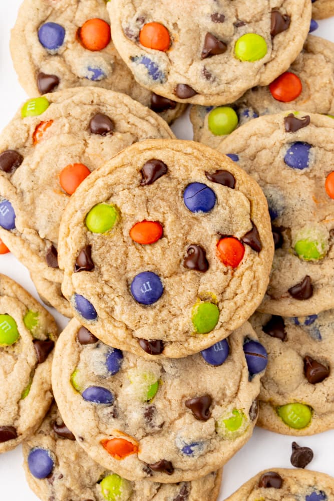 Halloween M&M Cookies