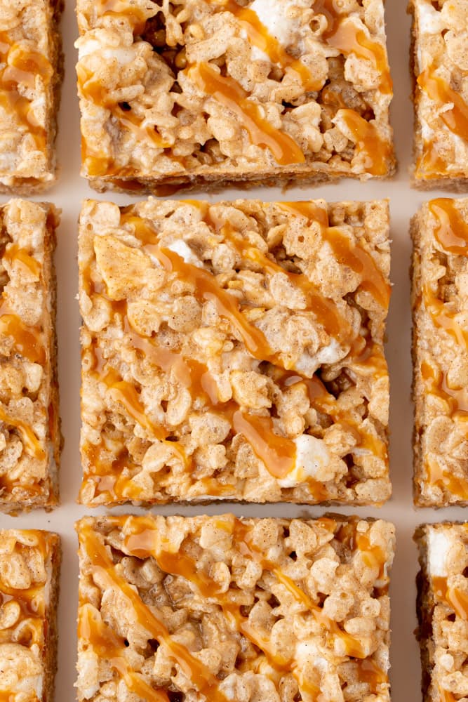 Caramel Apple Rice Krispie Treats