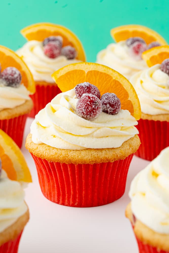 Orange Cranberry Cupcakes
