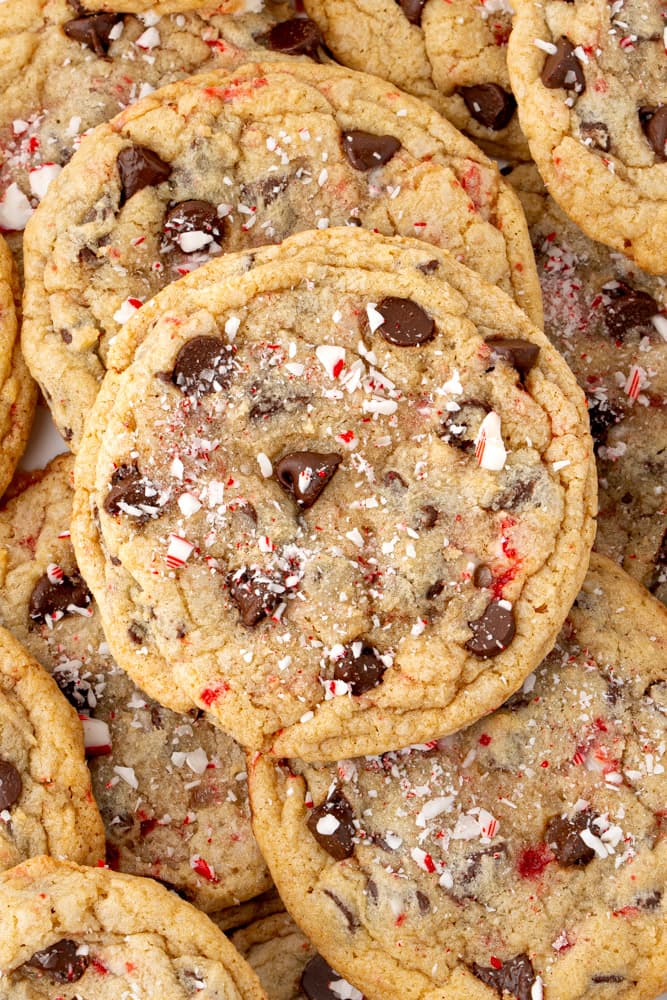 Peppermint Chocolate Chip Cookies