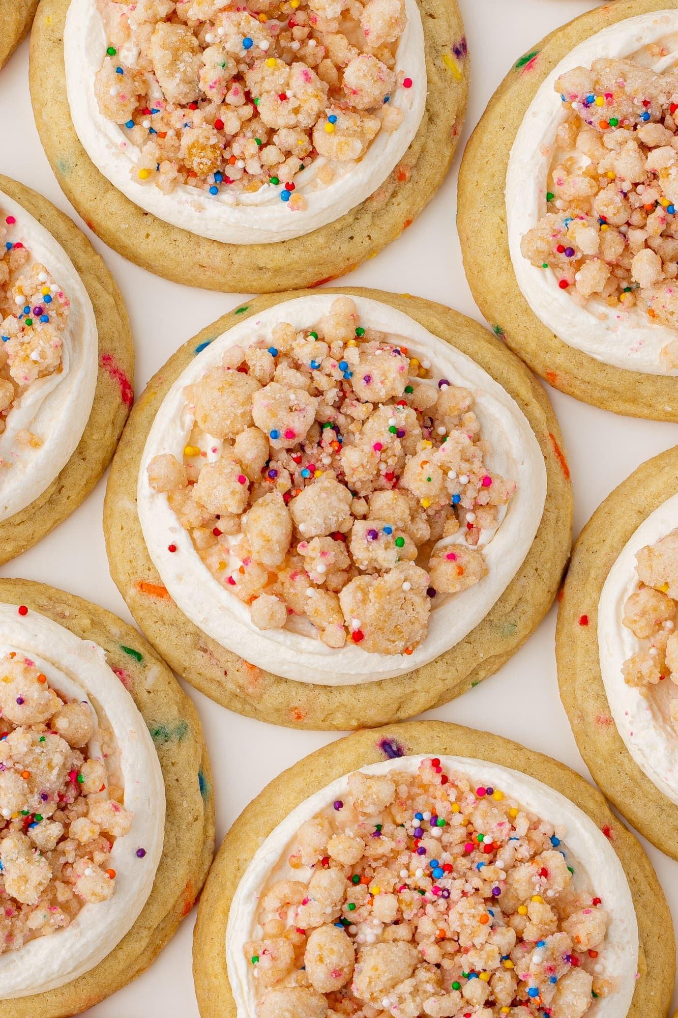 Frosted Birthday Cake Cookies