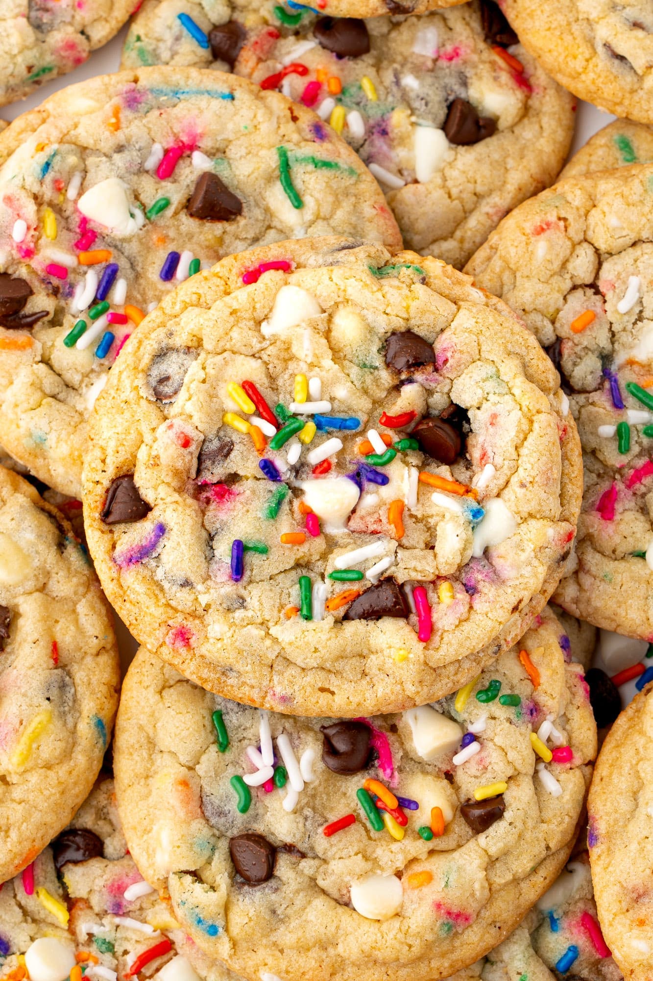 Cake Batter Chocolate Chip Cookies