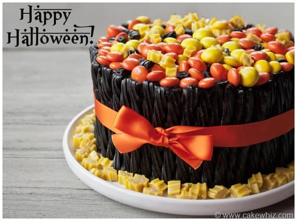 Easy Halloween Cake (Twizzler Cake)