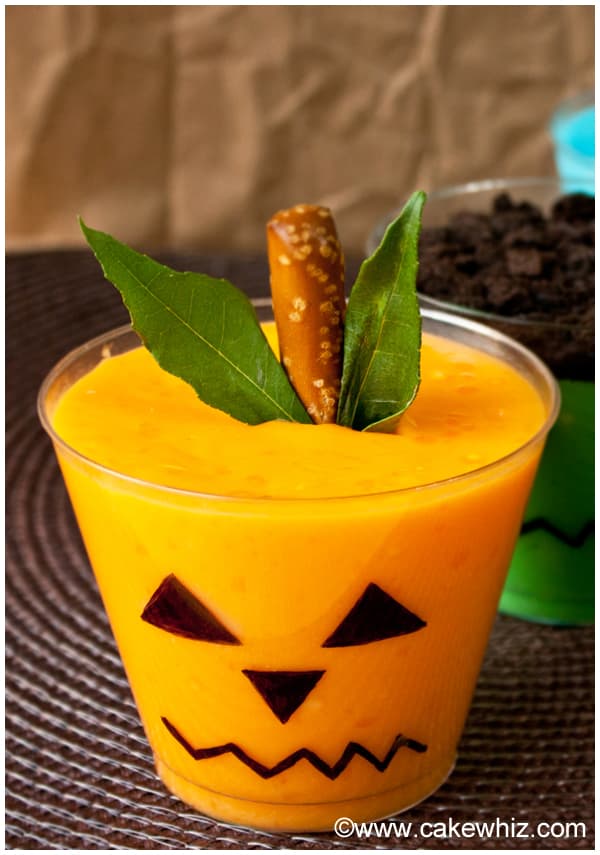 Easy Halloween Pudding Cups