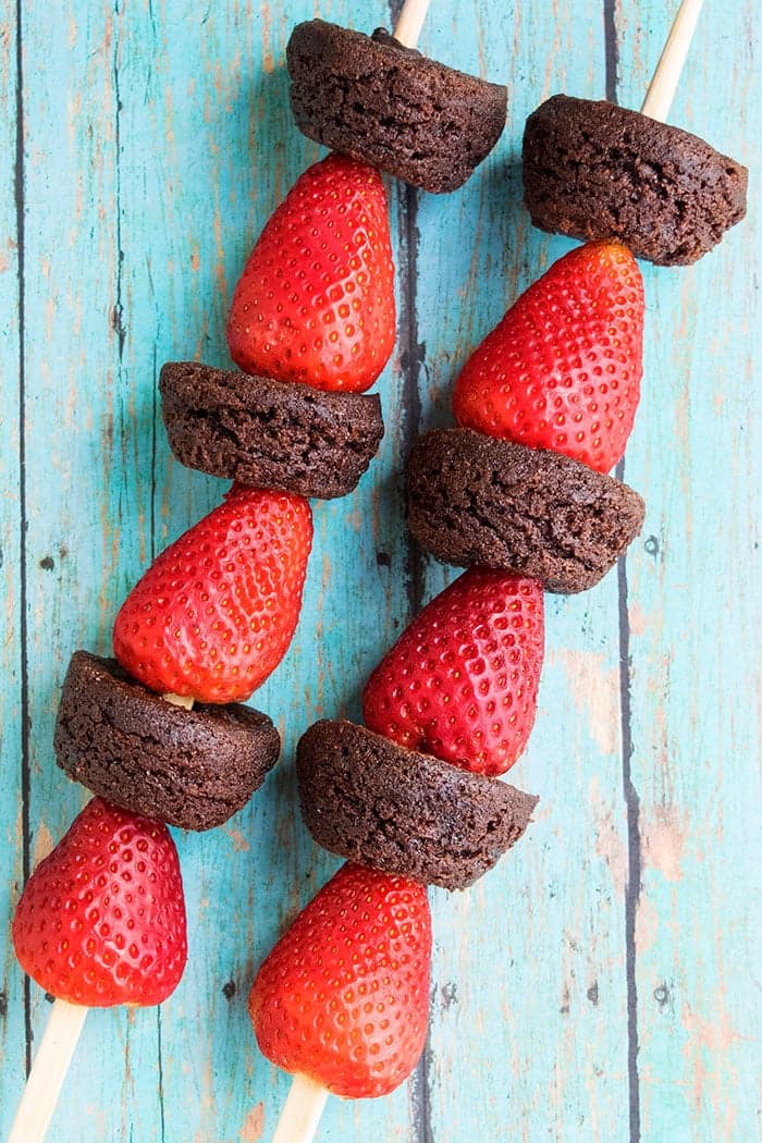 Chocolate Fruit Kabobs (Fruit Skewers)