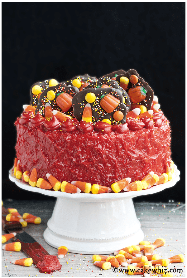 Easy Halloween Candy Cake