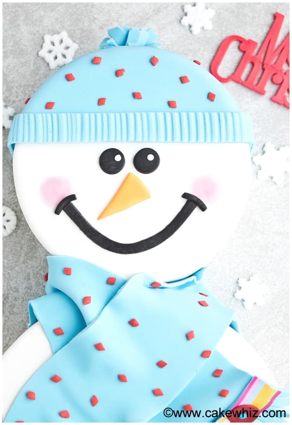 Easy Snowman Cake