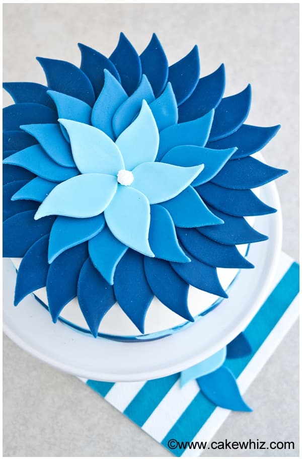 Easy Ombre Cake (Blue)