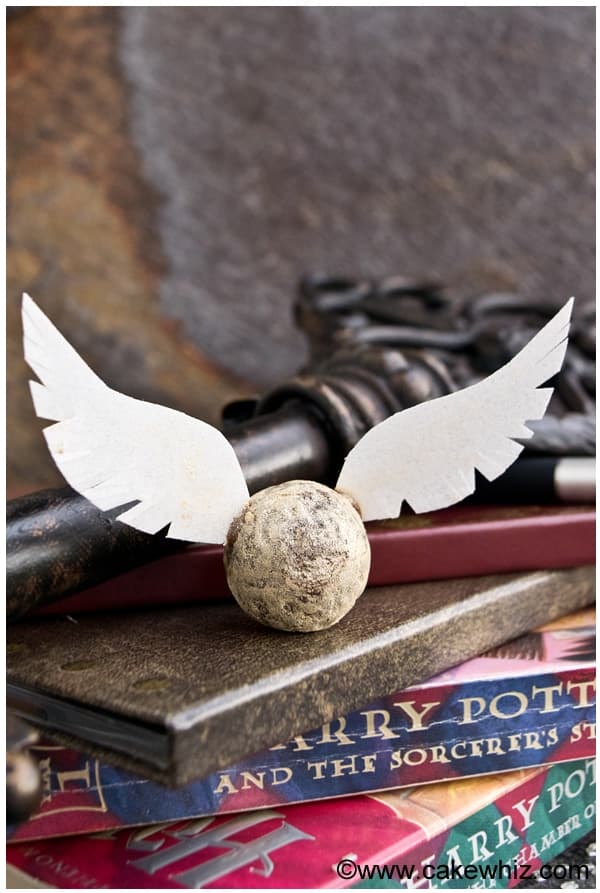 DIY Harry Potter Golden Snitch Truffles