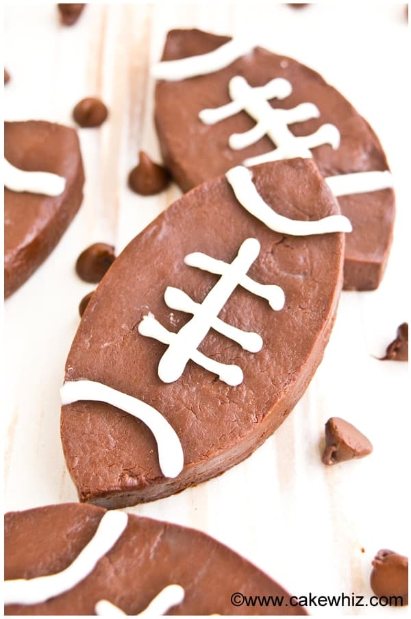 Spicy Chocolate Fudge Footballs
