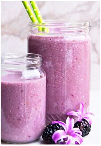 Easy Creamy Blackberry Smoothie