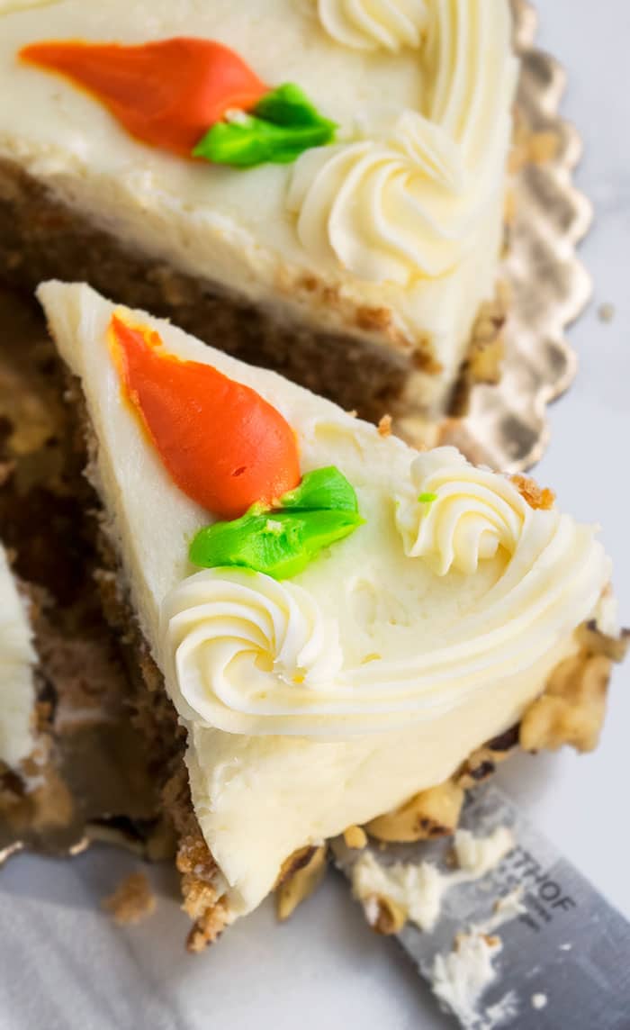 Moist Carrot Cake with Cream Cheese Frosting