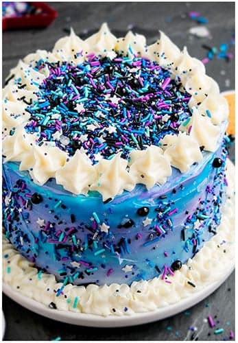 Easy Galaxy Cake