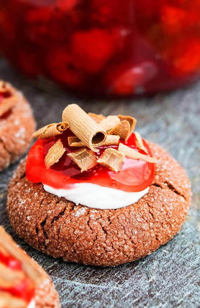 Chocolate Cherry Cookies (Black Forest Cookies)