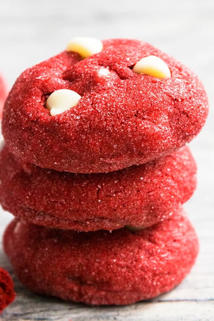 Red Velvet Cookies (With Cake Mix)