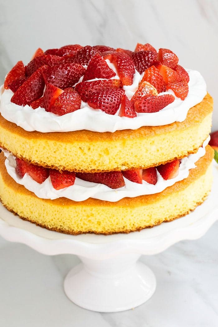 Strawberry Shortcake Cake (With Cake Mix)