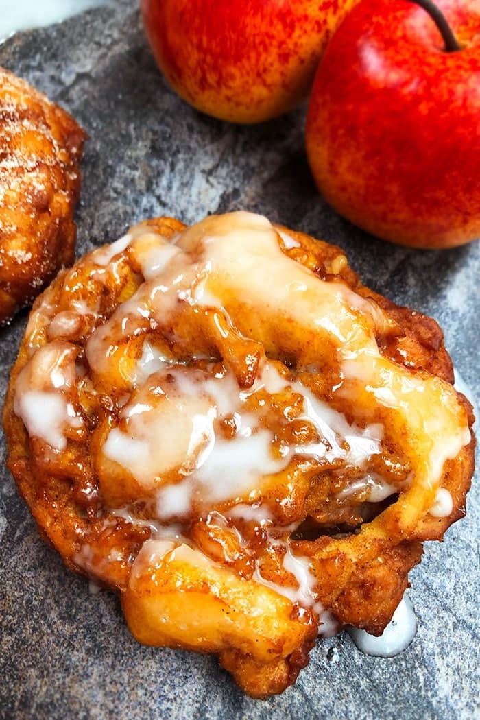 Apple Fritters (Fried Apple Donuts)