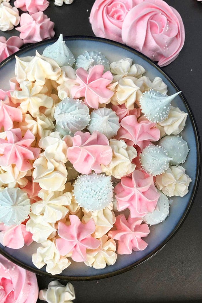 Easy Meringue Cookies (Egg White Cookies)