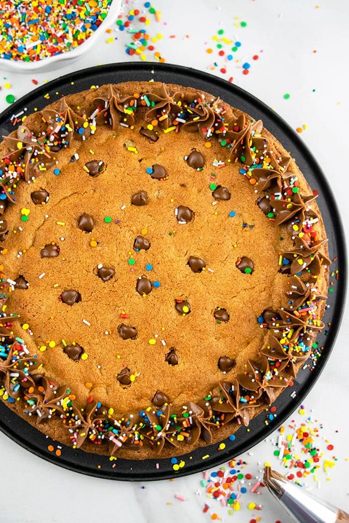 Easy Cookie Cake (With Cake Mix)