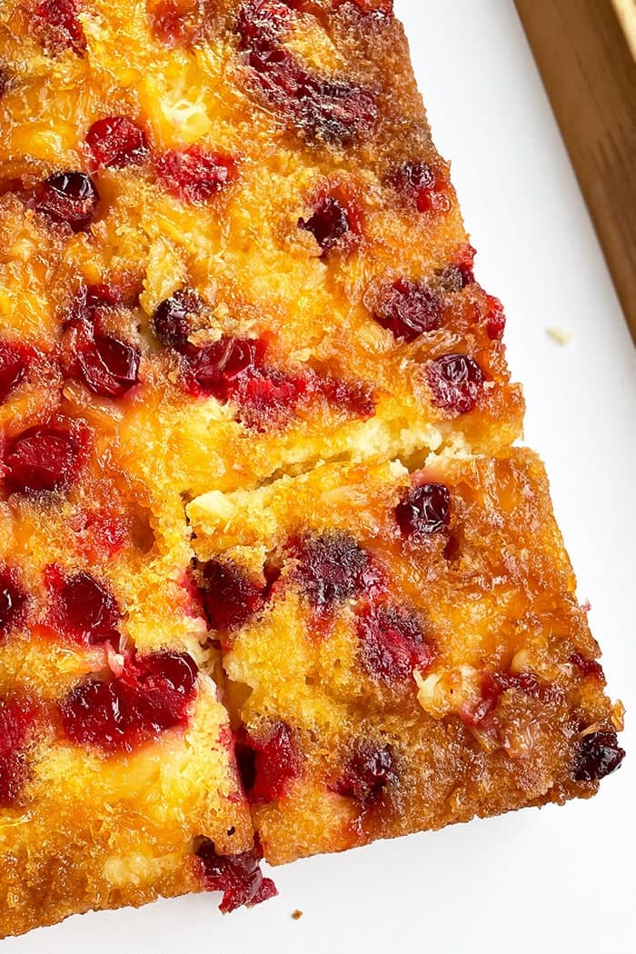 Cranberry Upside Down Cake (With Cake Mix)