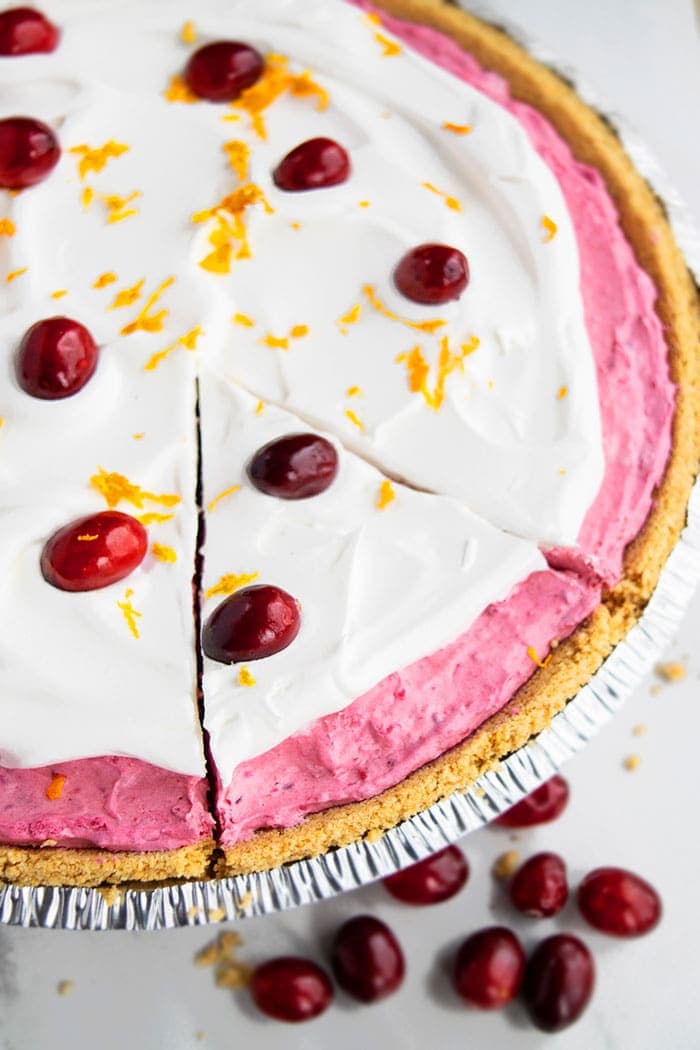 No Bake Cranberry Pie